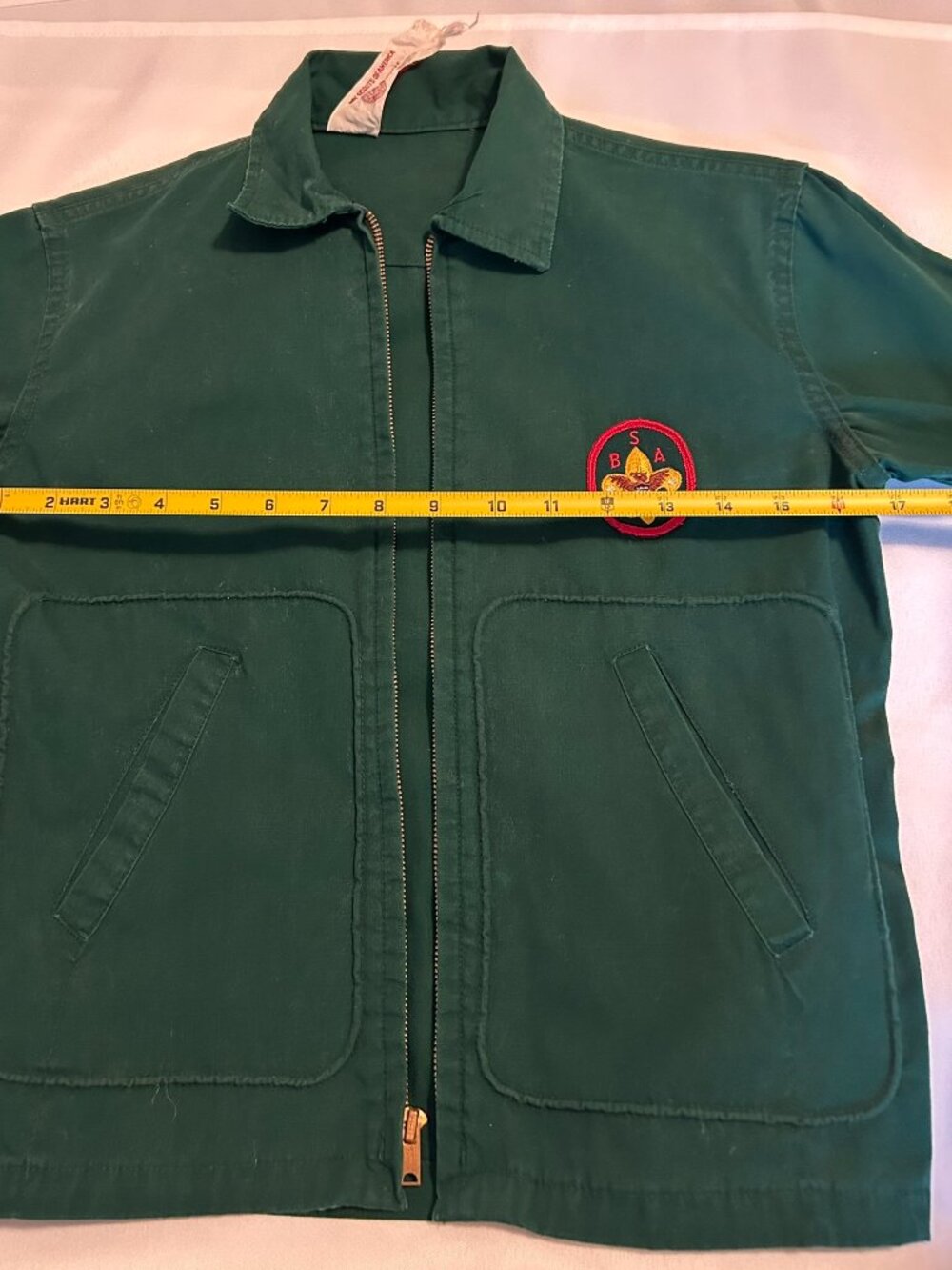 Vintage Boy Scouts of America official Green jacket coat 1960’s with BSA patch - Picture 8 of 12
